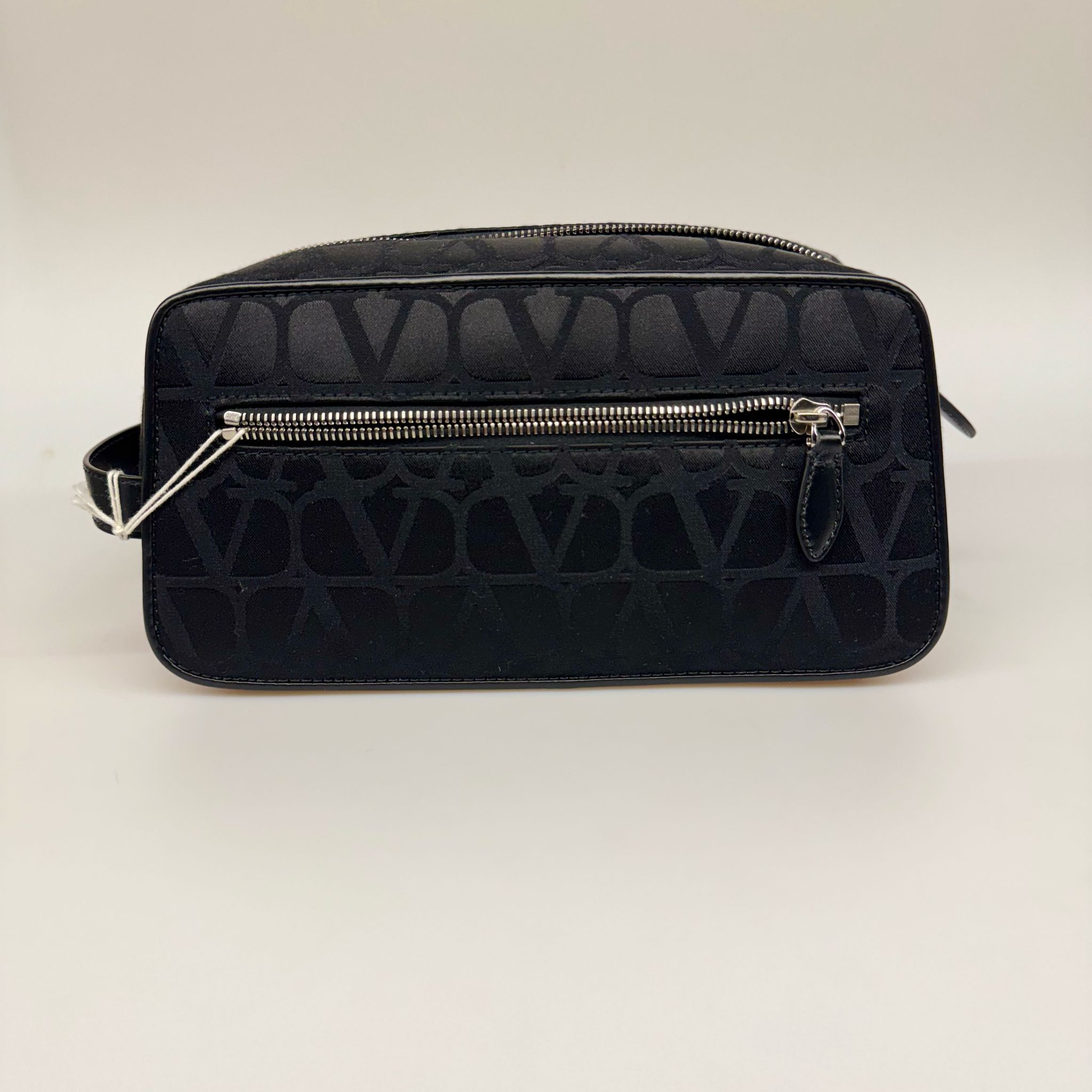 VALENTINO GARAVANI beauty case medio Toile Iconographe nero